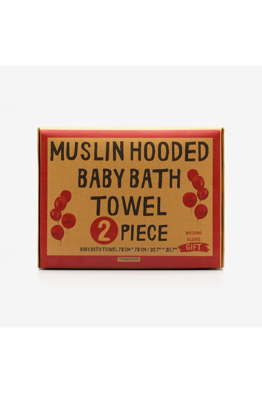 Müslin Başlıklı Bebek Havlusu 2 Adet Kız %65 Pamuk Pembe 75x80cm 2 Banyo Eldiveni Hediyeli