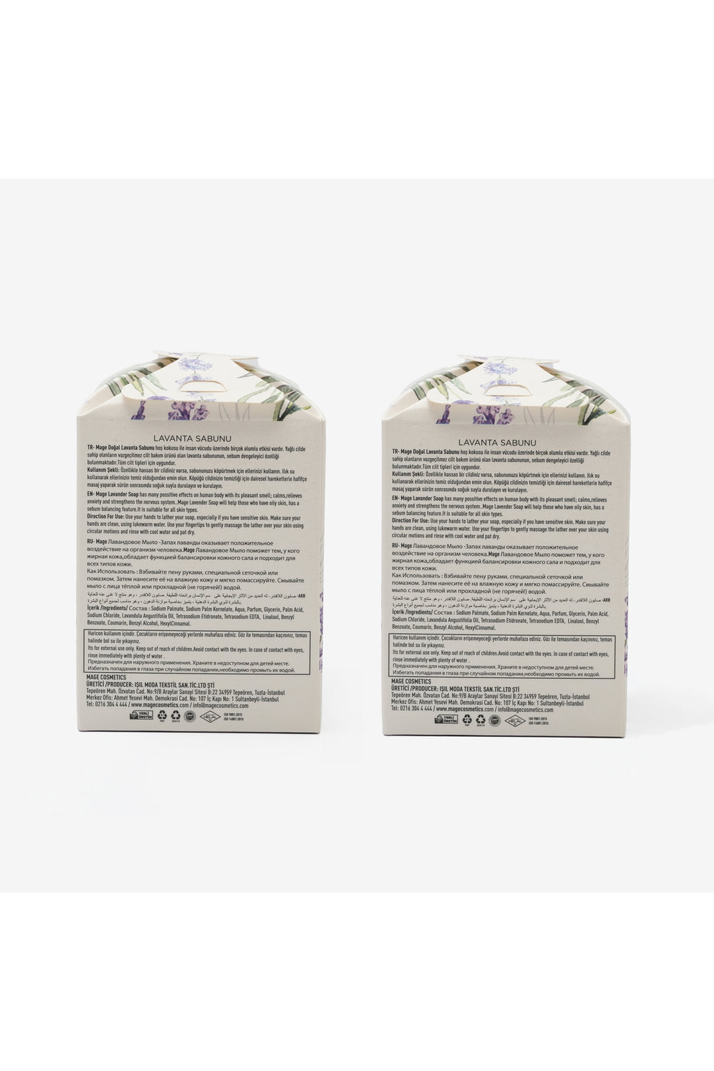 Doğal Lavanta Sabunu - 2 x 3'lü 50 Gr Kutu (6*50GR - 300 Gram)