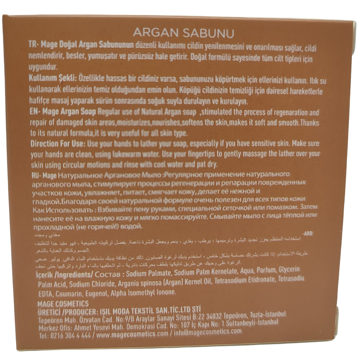 ARGAN YAĞLI DOĞAL SABUN