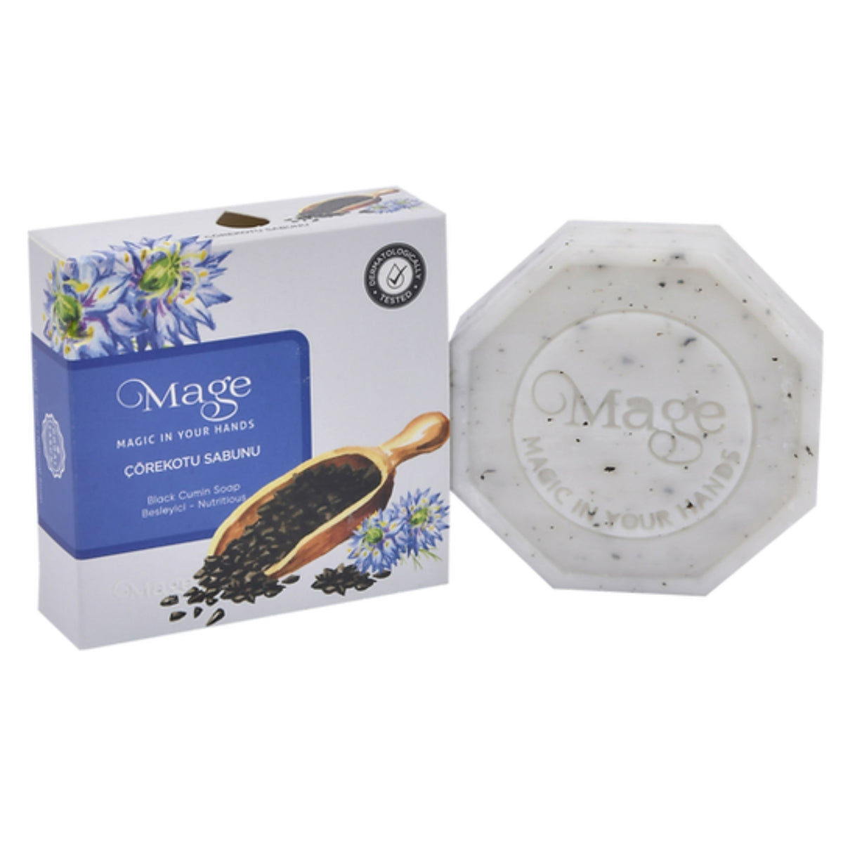 Mage Doğal Çörekotu Sabunu 100 gr Kalıp Sabun Hediyelik Kutuda