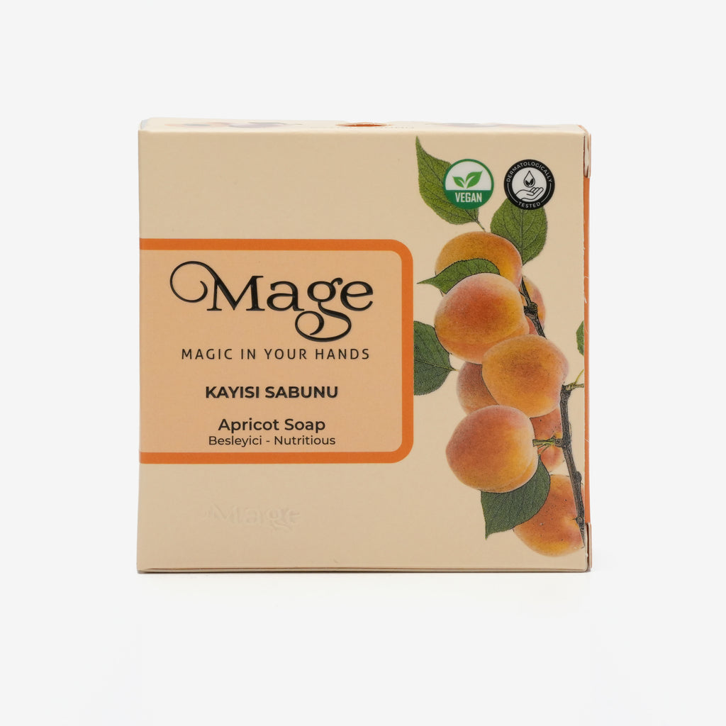 Mage Doğal Kayısı Sabunu 100 gram 1 adet hediyelik kutuda