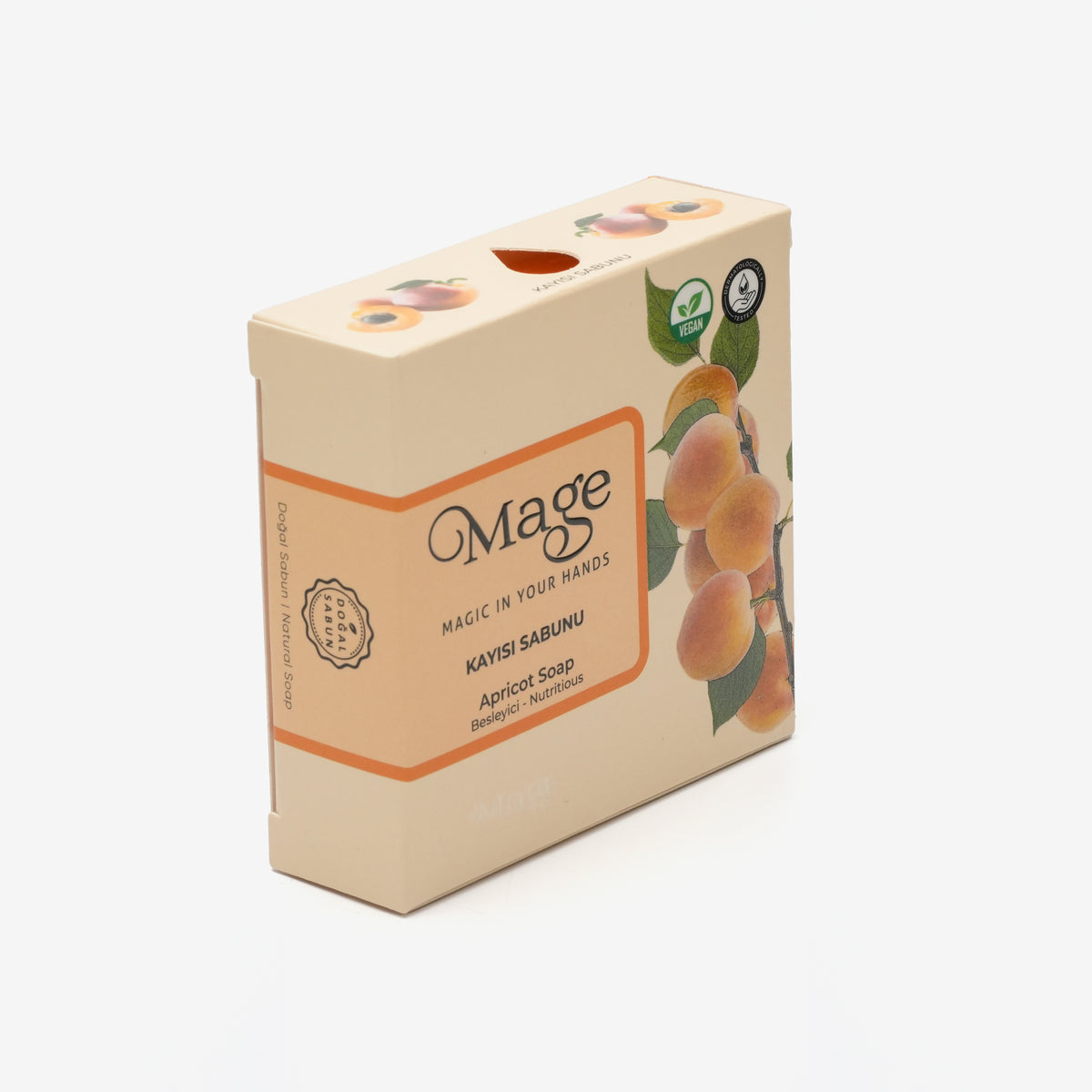 Mage Doğal Kayısı Sabunu 100 gram 1 adet hediyelik kutuda