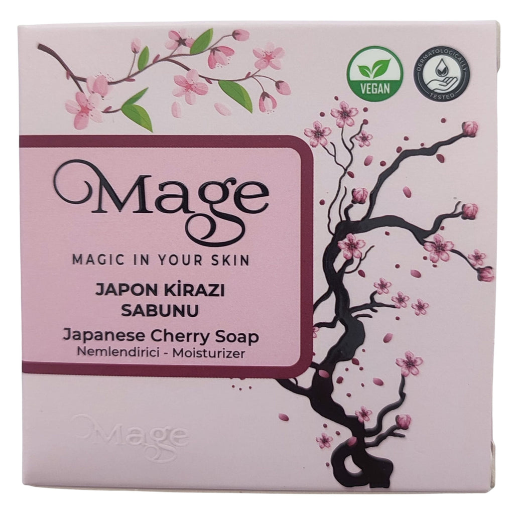 Mage Doğal Japon Kirazı Sabunu 100 gr Kalıp Sabun Hediyelik Kutuda