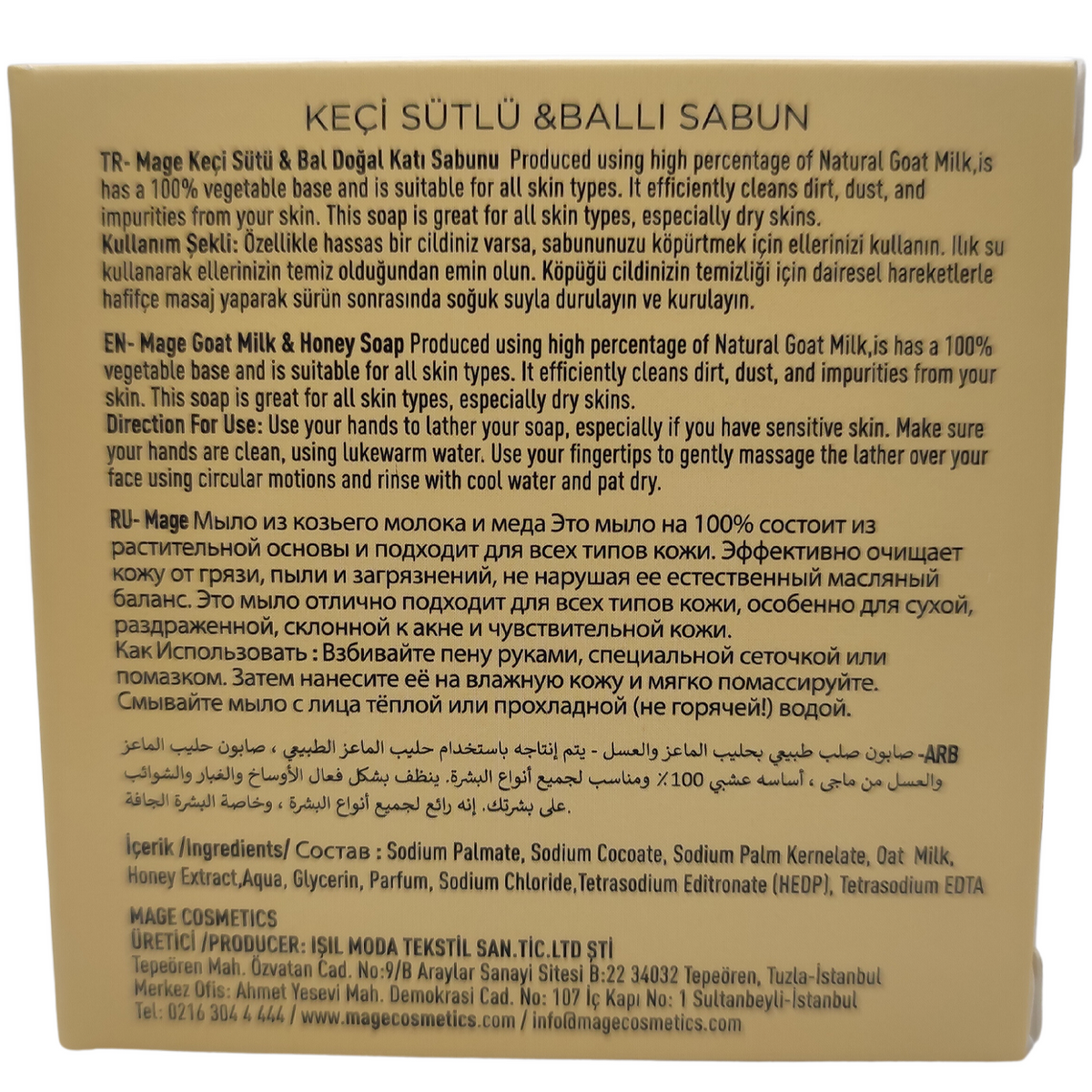 KEÇİ SÜTÜ & BALLI DOĞAL SABUN