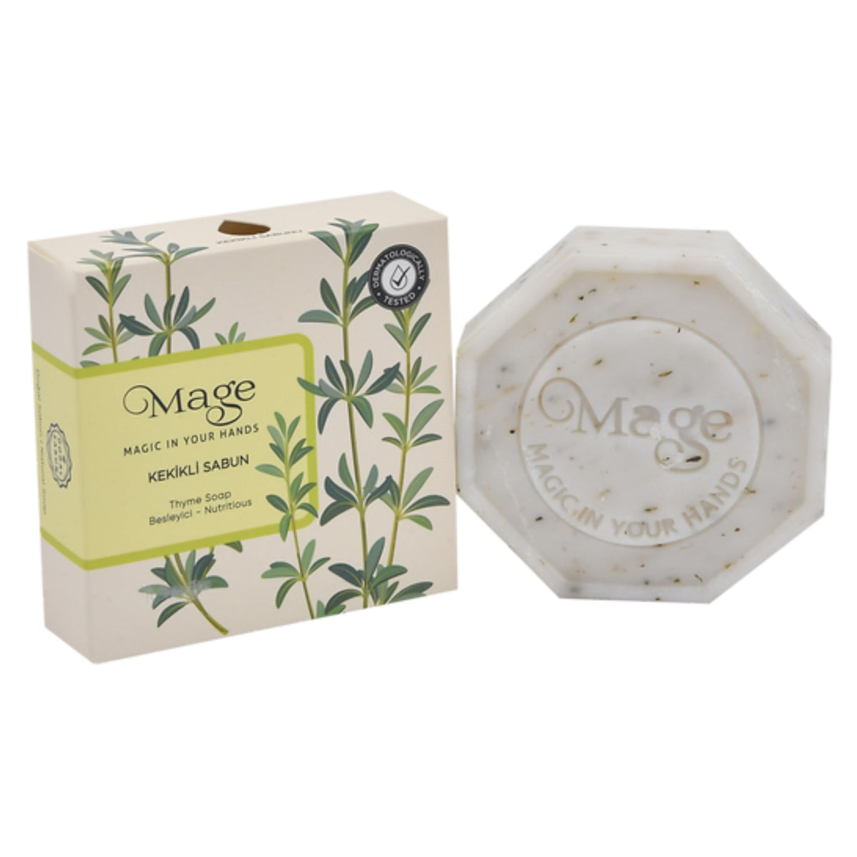 Mage Doğal Kekik Sabunu 100 gr Kalıp Sabun Hediyelik Kutuda