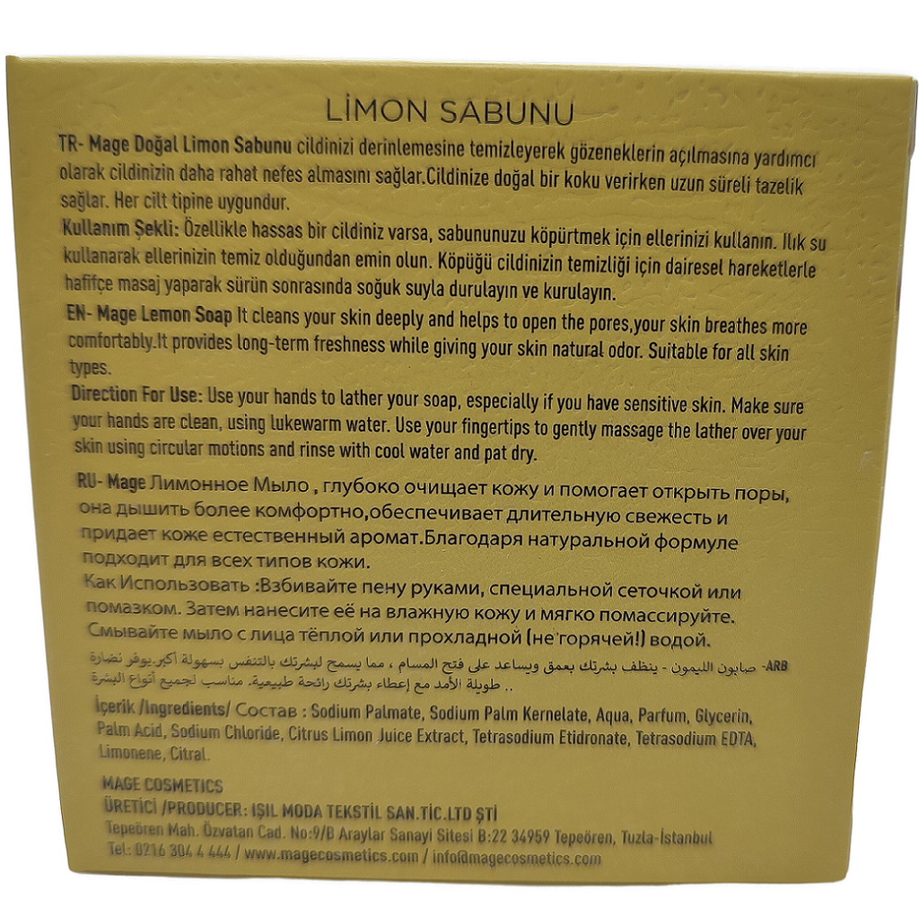 LİMONLU DOĞAL SABUN